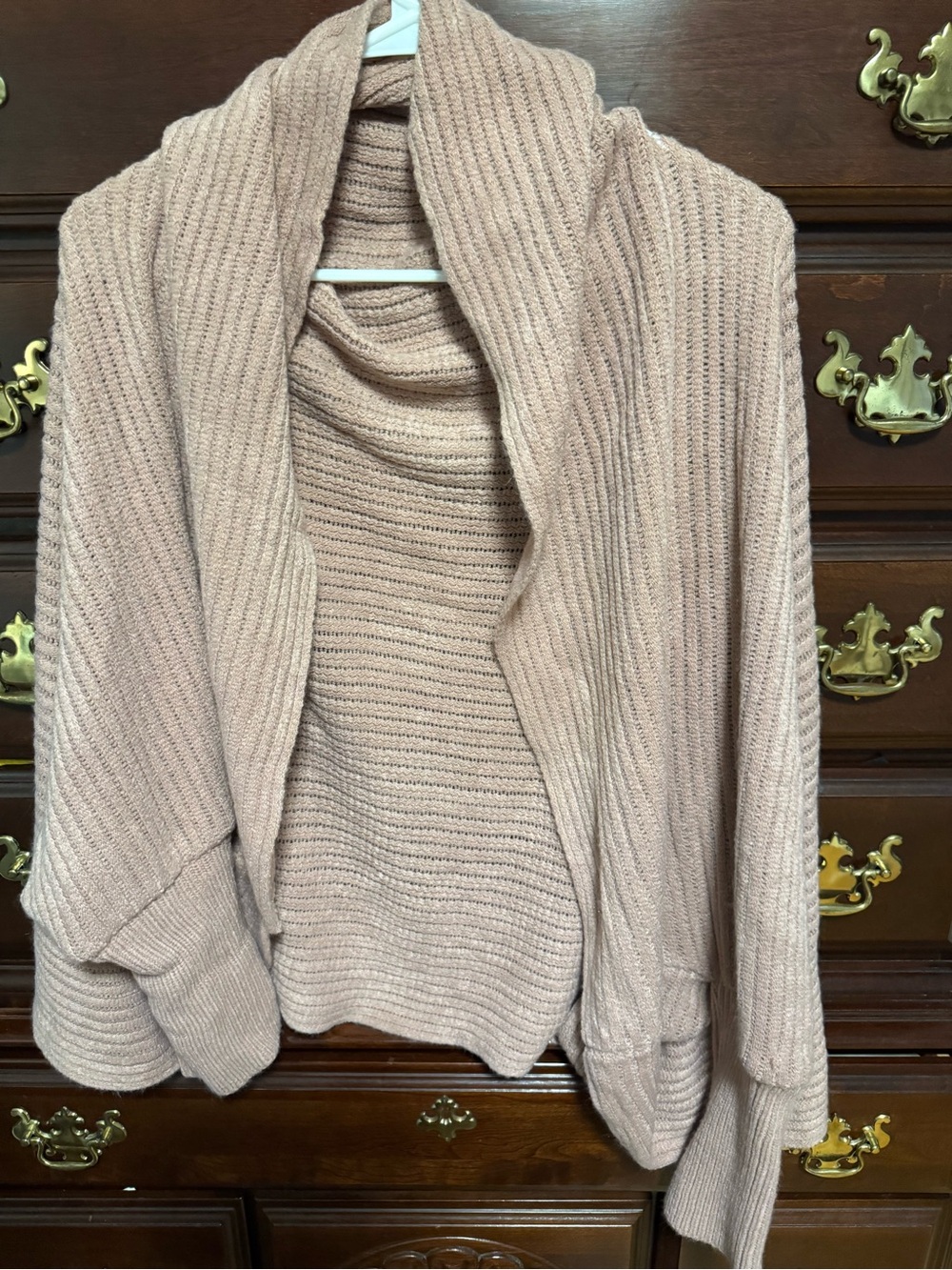 NWT Blush pink waterfall shrug cardigan